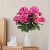 2 Pcs 12.6inch Artificial Geraniums Flowers Nonwoven Faux Geranium Floral Bushes No Upkeep Required Indoor Home Decor