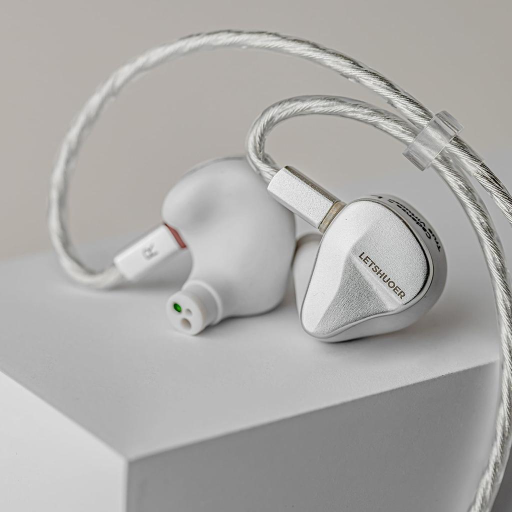 [VGP 2024 SUNNER Award Winner] LETSHOOER Cadenza 4 Wired Earphones, In-Ear Monitor Type, Beryllium Coated Dynamic Driver, Balanced Armature (BA) Type,