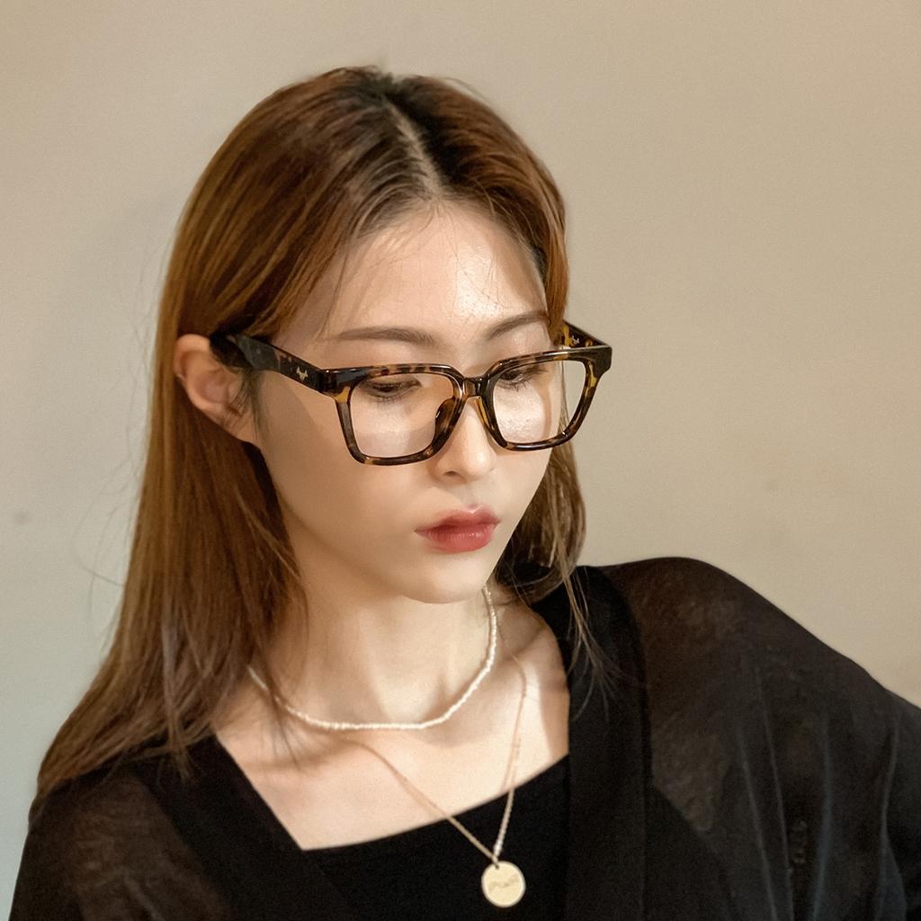 Sodamon Horn-Rimmed Leopard Print Eyeglass Frames Ht901-C02 (Unisex)