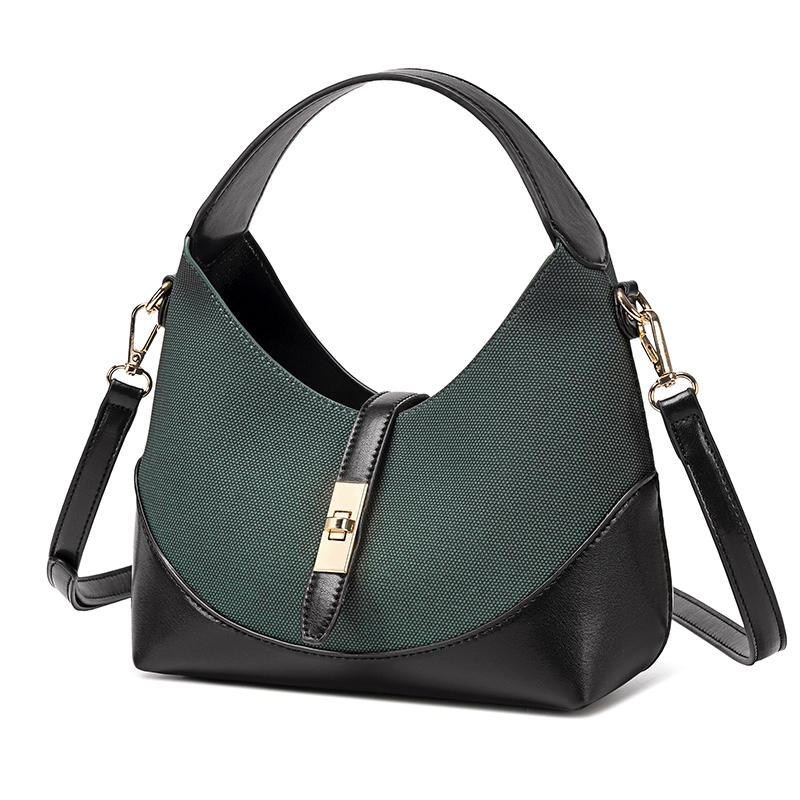 Ctrasting color niche design dumpling bag versatile commuter portable shoulder crossbody bag handbag