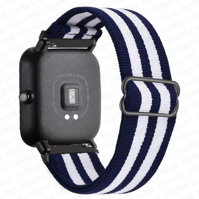 Nylon Band For Amazfit GTS 4/2/2e/3/GTS2 Mini/GTR/4/3/Pro/GTR2/stratos Bracelet Correa Amazfit Bip 6 5 3 20mm/22mm Watch Straps