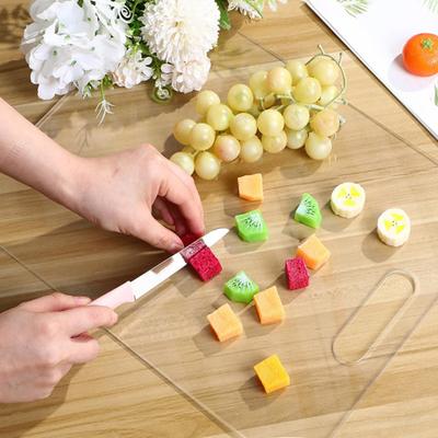 1/3Pcs Acrylic Cutting Board Set with Non-Slip Silicone Dots Food-Grade Clear Boards for Kitchen Easy-Grip Chopping Board for Veggies Meat Bread