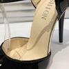 Summer Super High Stiletto Heels Ankle Strap Sandals Women Hollow Pointed Toe Party Heels Shoes