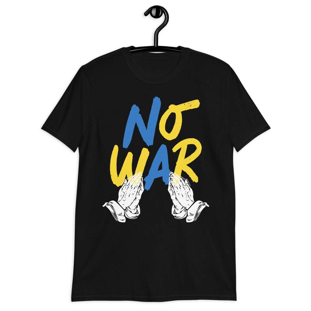 Pray For No War Ukrainian Flag Vintage Ukraine Support T-Shirt M