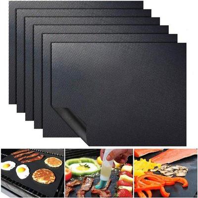 Bbq Grill Mat Reusable Non-Stick Liners Oven Grill Foil Barbecue Liner Mat Kitchen Baking Grill Accessories