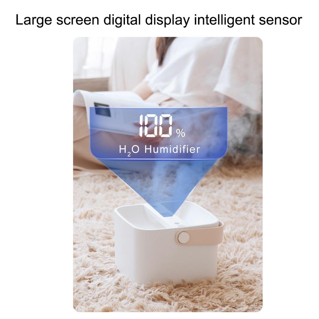 2.5L Double Nozzle Air Humidifier Rechargeable Portable Mist Maker Fogger 3.7V With LCD Display Essential Oil Aroma Diffuser Ultrasonic Humidifiers