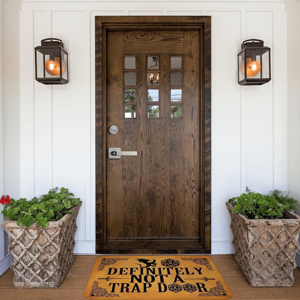 Dnd Game Definitely Not A Trap Door Floor Door Kitchen Bath Mats Anti-Slip Indoor Doormat Toilet Entrance Carpet Rug