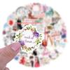 60 Sweet Lover Romantic Wedding Ins Style Cartoon Stickers Laptop Suitcase Decoration Stickers