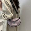 Simple letter calico bag dumpling bag new solid color casual versatile shoulder messenger bag