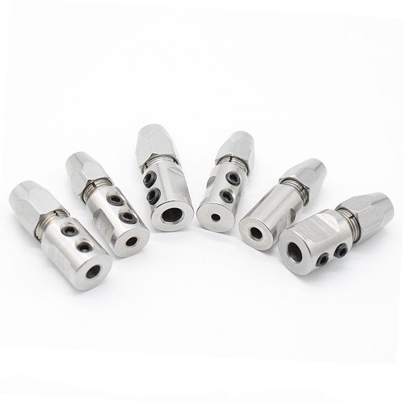 Rc Boat Stainless Flexible Coupling CW/CCW Soft Shaft Lock 5*4/4.76/3.8mm 3.18*3/2mm 4*3.18/4mm 2.3*2.2mm Flex Collet Coupler 3.18X3.18mm CW