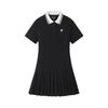 FUSION Women's Summer Casual Polo Pleated Dress