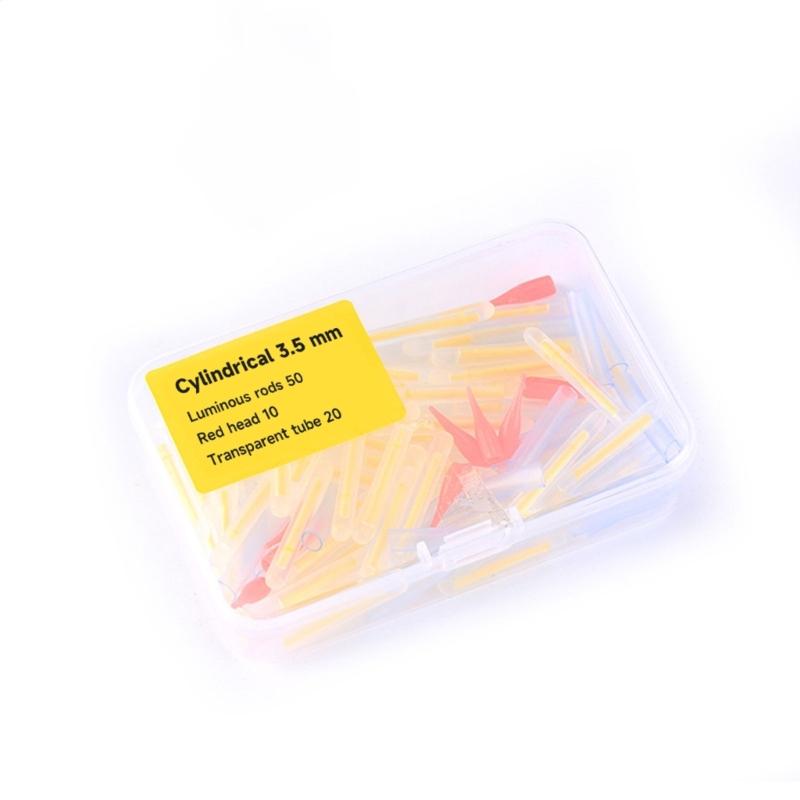 50Pcs Night Fishing Glow Stick Green Fluorescent Light Rod High Brightness Fishing Lightsticks Fits Most Float Types