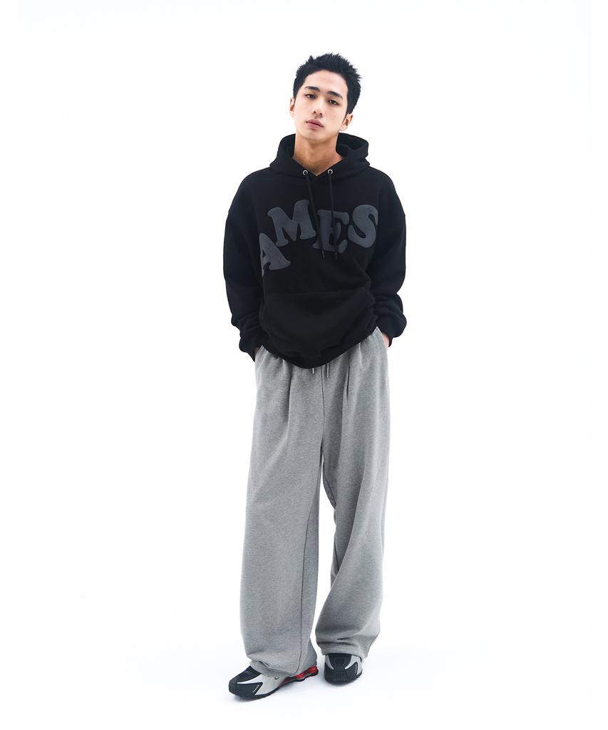 AMES-WORLDWIDE Basic Small Logo Sweat Pants Gray