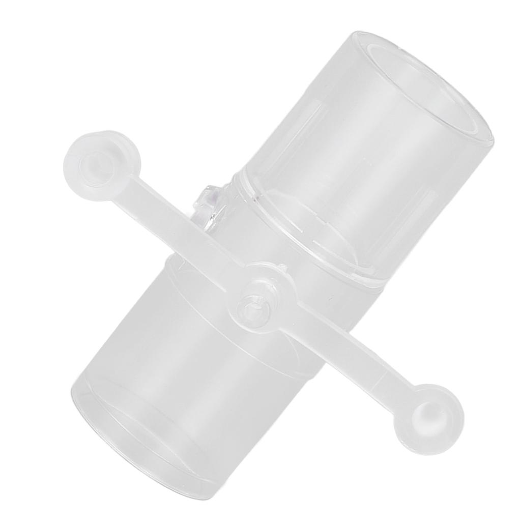 Oxygen Tube Connector 3 Way Plastic Breathing Machine Straight Connector for Ventilator Mask
