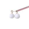 Korean Zirconia Ear Ornaments: Sweet Temperament Fur Ball Dangle Stud Earrings for Women