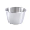 Stainless Steel Round Dipping Sauce Cup for Fries, Salad, and Seasoning
