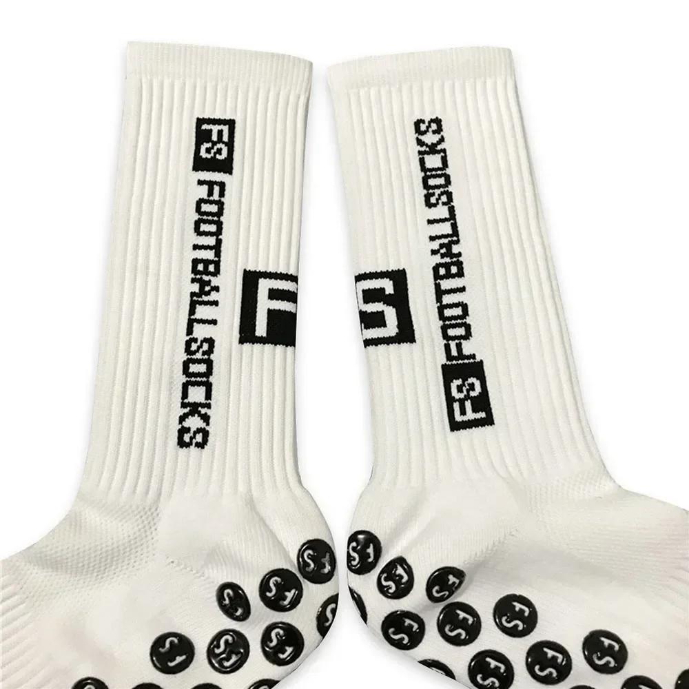 1Pair Football Socks Soccer Non-slip Crew Socks Outdoor American Football Breathable Silicone Athletic Socks Men Women