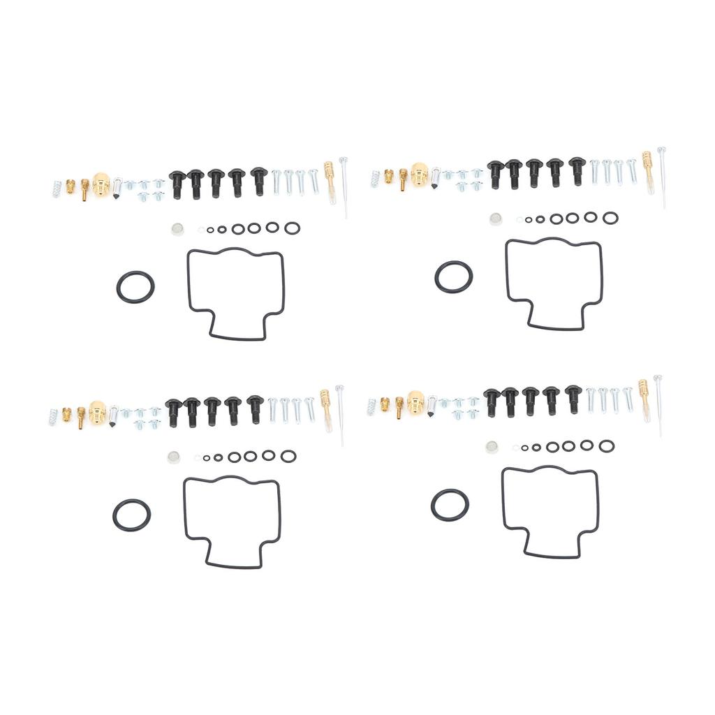 124 st Motorcykel Förgasare Reparationssats med Huvudmunstycke Packningar Ersättning för Ninja ZX9R 1998‑1999