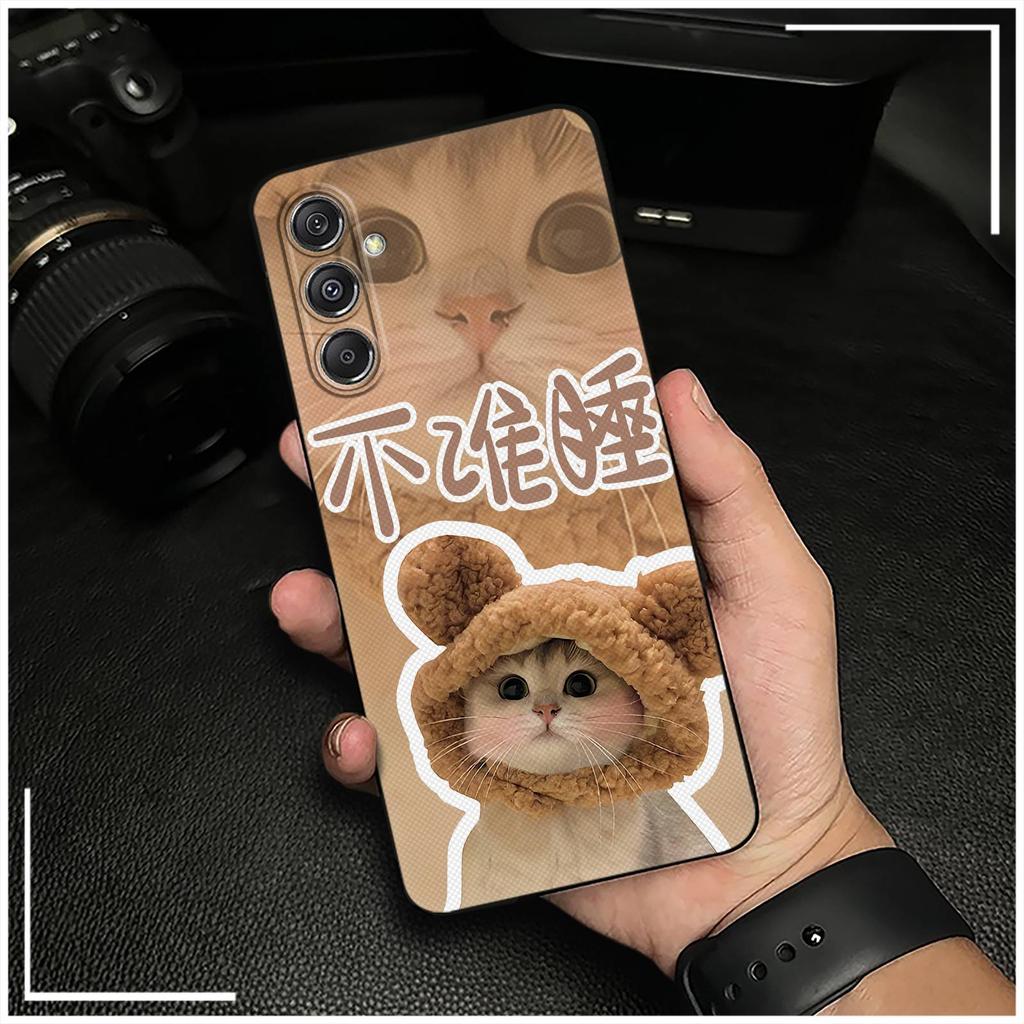Back Cover Couple Phone Case For Samsung Galaxy M34 5G/F34/SM-M346B Anti-dust Phone Pouch Graffiti Soft Case TPU Cute
