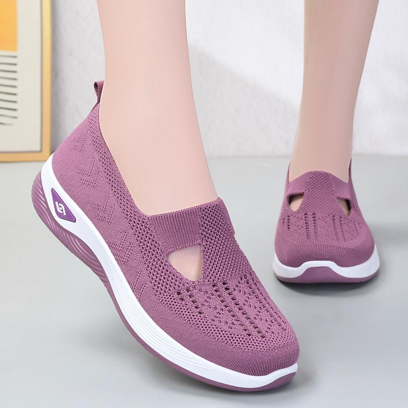 Women Sneakers Fashion Breathable Walking Mesh Platform Shoes Sneakers for Women Gym Vulcanized Shoes Black Female Footwear