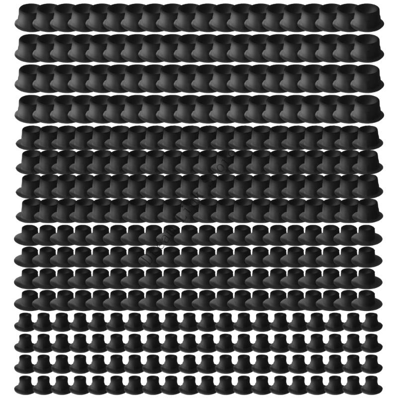 

320Pcs Decoration Cap 4 Sizes Drill Hole Cover Furniture Hole Plug Plastic Screw Hole Cap Cover Furniture Cap чорний
