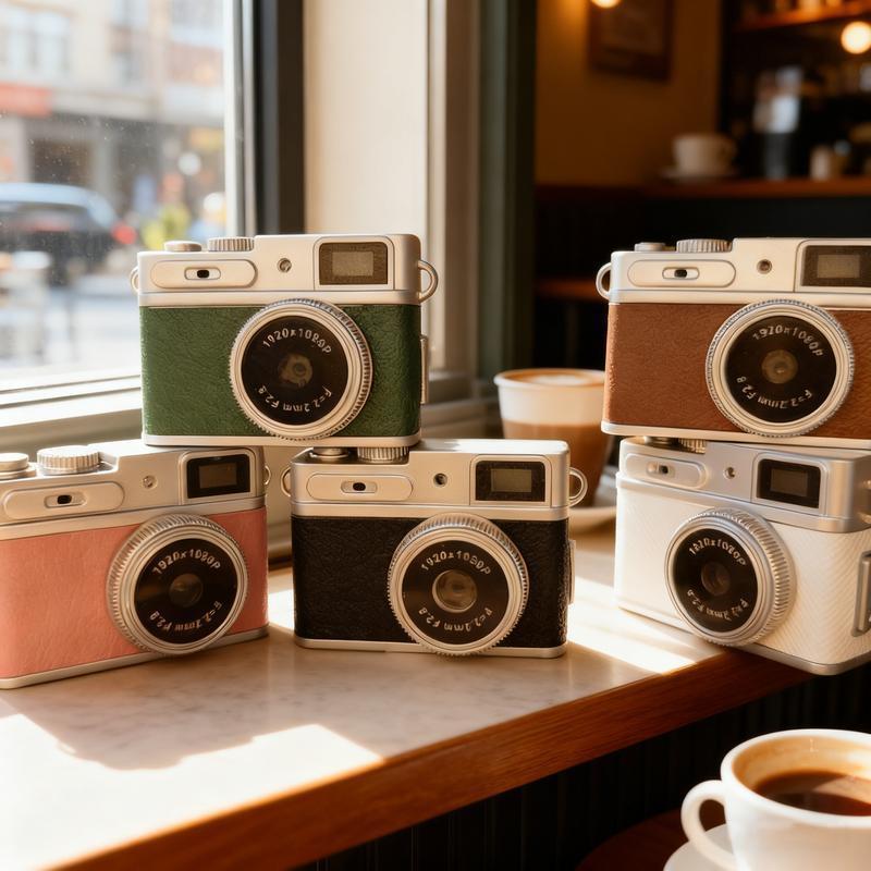 1080P HD Retro Mini Digitalkamera für Studenten - Foto-, Video- und Tonrekorder