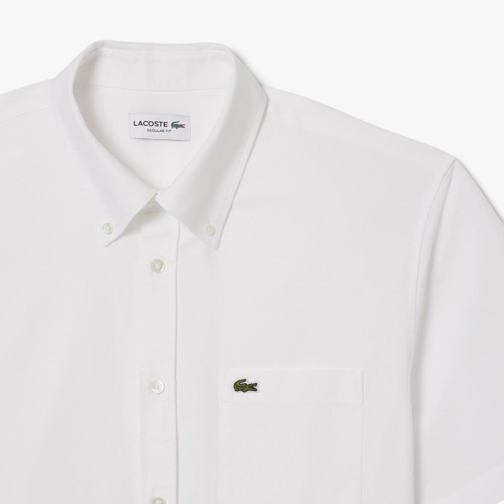 Lacoste Men's Short Sleeve Oxford Shirt CH1917-56G001
