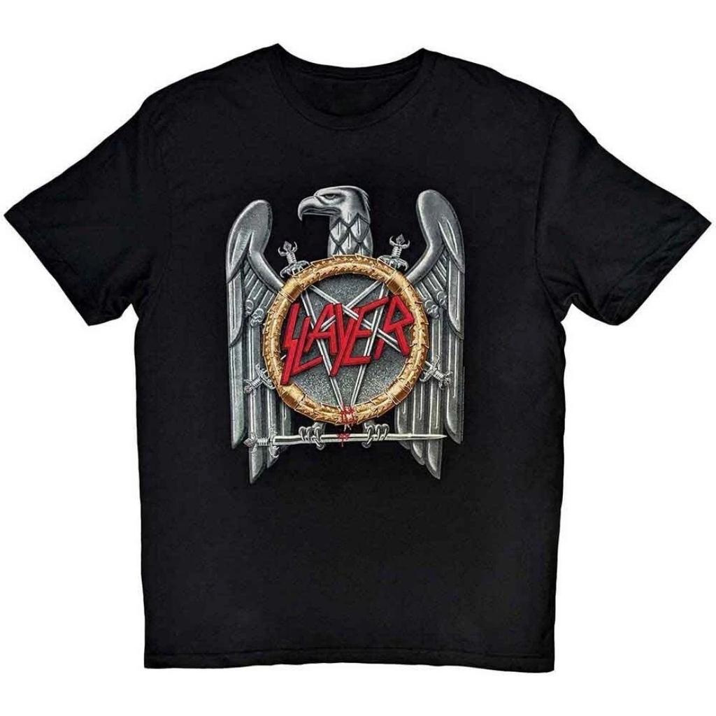 Slayer Sos Crucifixion Pattern Printed Unisex TShirt Casual Street Style Cotton TShirt Suitable For Metal Enthusiasts