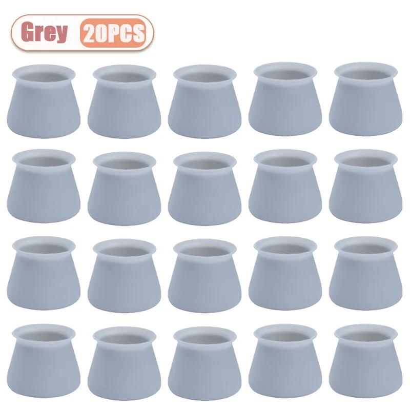 10-40PCS Silicone Chair Leg Caps Quiet Non Slip Floor Protectors for Wood Floors Furniture Leg Pads for Tables and Chairs