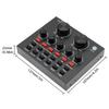 V8 Audio Sound Card USB Plug DJ Equipment Sound Cards Audio Mixer For Phone Computer PC Webcast Live External Karaoke Recording 1