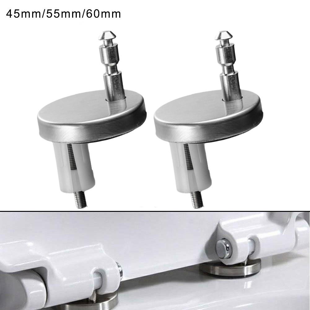 Quick release installation clips for standard toilet lids in stainless steel