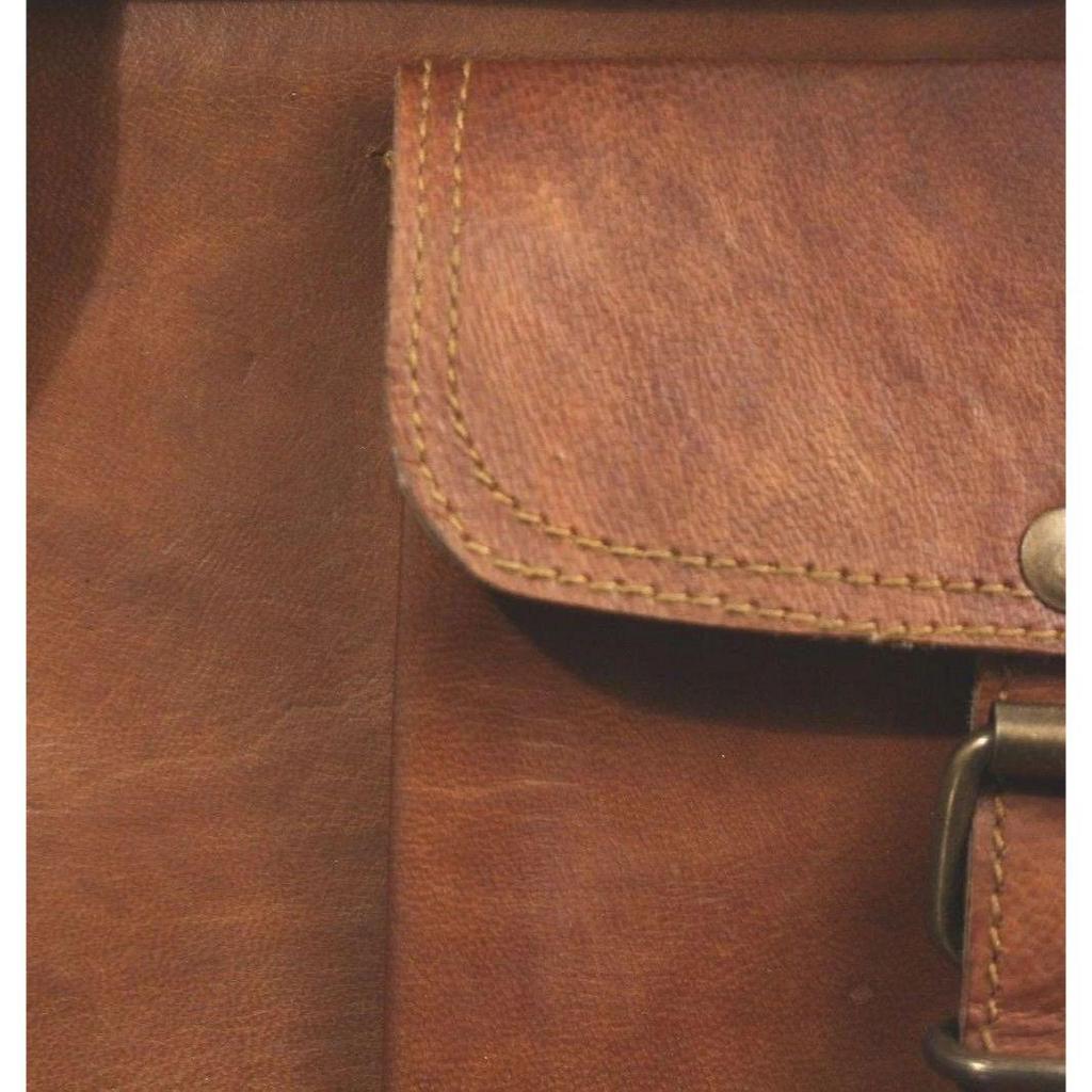 New Men's Vintage Leather Satchel Shoulder Laptop Messenger Briefcase Office Bag