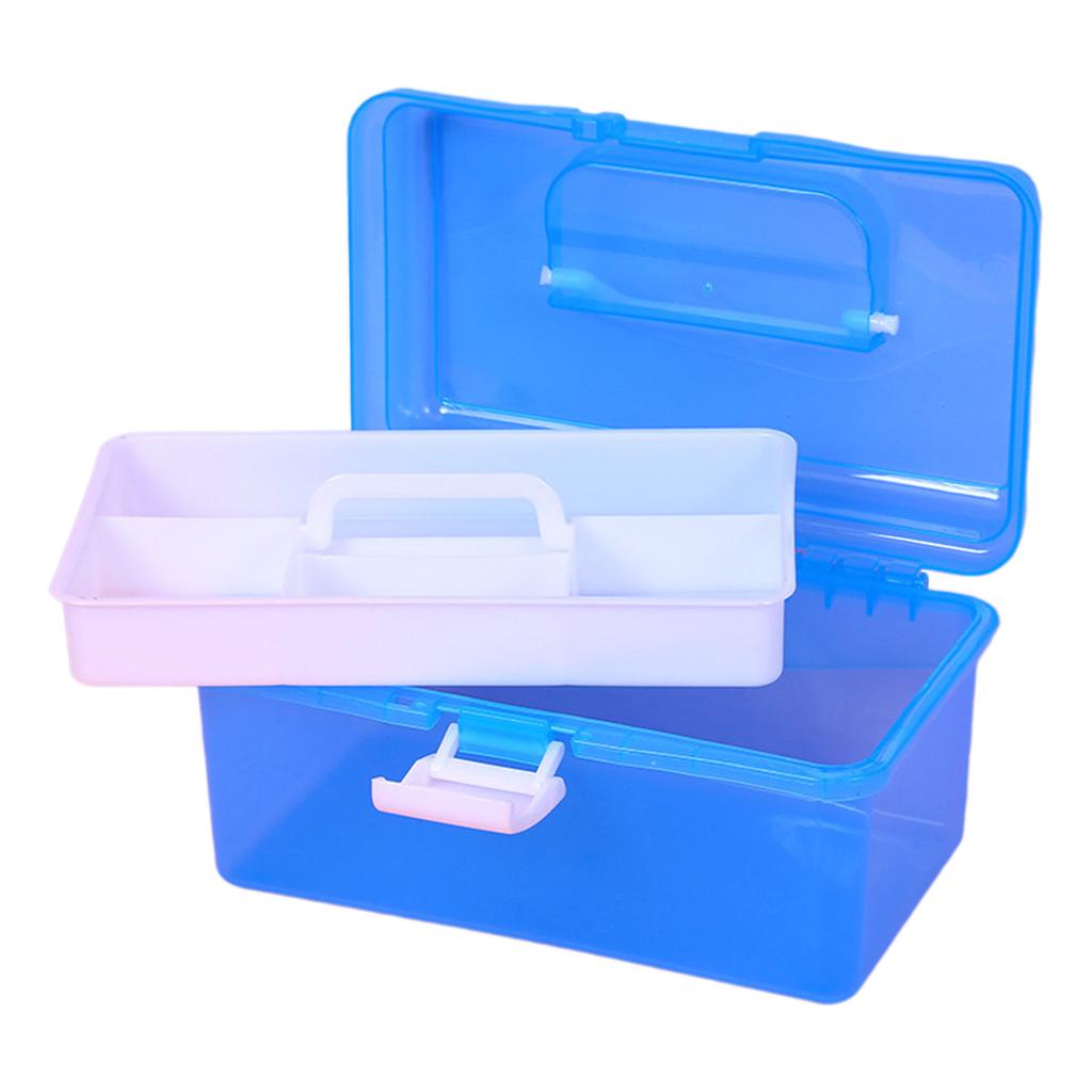 Cutie de depozitare multifuncțională cu compartimente Organizator din plastic pentru nail art Cutie cu capacitate mare pentru organizarea obiectelor mici