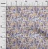 oneOone Cotton Poplin Blue Fabric Abstract Floral Sewing Fabric By The Yard Printed Diy Clothing Sewing Supplies 42 Inch
