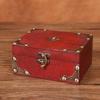 Box Jewelry Wooden With Lock Vintage Desktop Organizer For Home Decor Office
