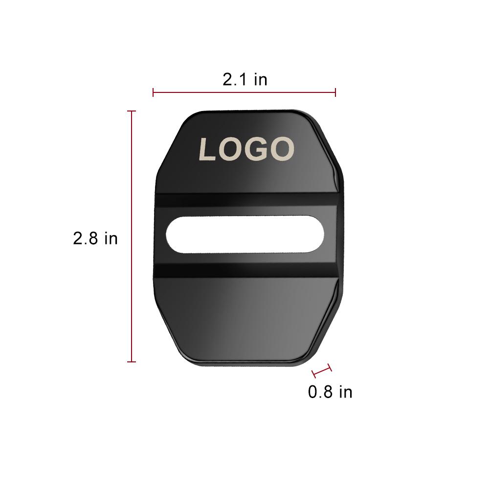 4pcs Black Door For Brabus Lock Cover BRABUS Buckle Cover Protect Case Door Lock Cover For Mercedes W205 W212 W463 W177 GLA GLC