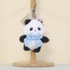 Panda Plush Keychain With Cartoon Milk Bottle And Colored Bow For Kids And Collectors