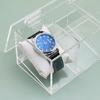 Watch Arrangement Case Transparent Acrylic Watches Box with Protective Pillows Elegant Wristwatch Storage Organizer