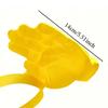 Novelty Palm-Shaped Hat in Yellow, Portable Casual Outdoor Headwear for Fun Outfits, Travel, Parties, Festivals, and Photo Styling