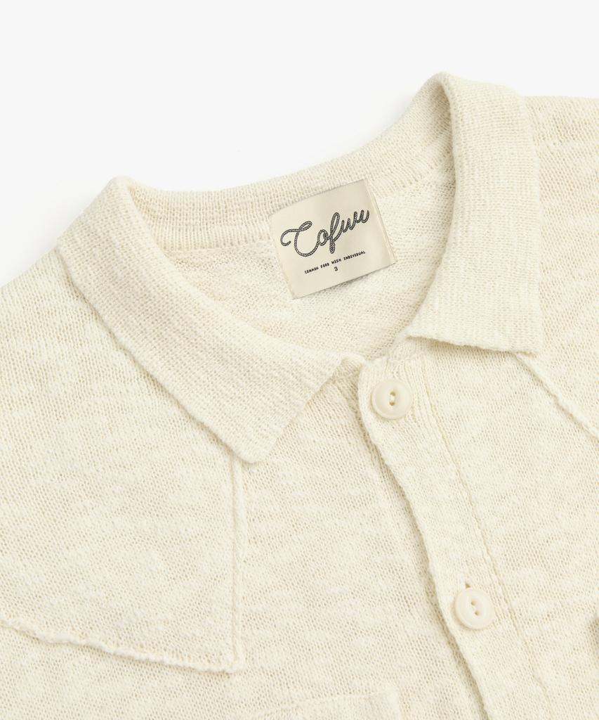 COFWI Shade Knit Trucker Jacket Ivory