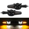 2Pcs Moto LED Blinker 12V/24V Flashing Indicator DRL Tail Brake Decor Light Universal Safety Signal Lamp For Bike Scooter
