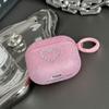 Popping beads shiny candy color earphone protective case AirPods 1 generation love pink diamond earphone cover pro1 with hook