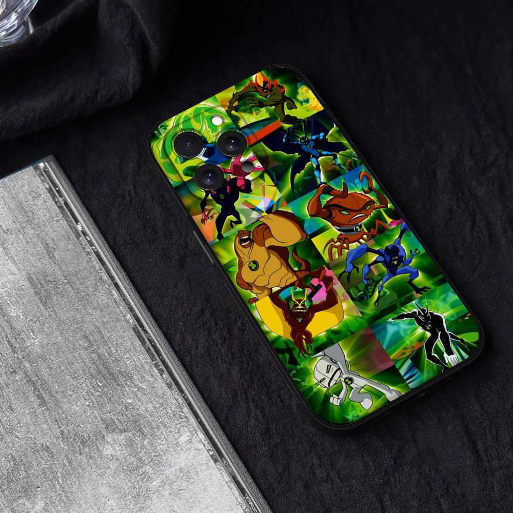 Cartoon B-Ben 10 Phone Case For IPhone 17 15 Pro Max 14 Pro 12 11 13 Mini X XR XS 16 Plus SE Back Cover