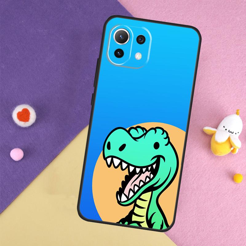 Cute Dinosaur Tea-Rex Case For Xiaomi 15 Ultra 13 14 14T 11T 12T 13T Pro POCO X7 Pro X3 X5 X6 F5 F6 M6 Pro Cover