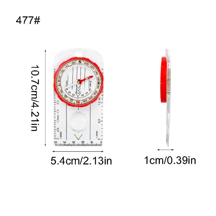 Baseplate Map Compasses with Scale Ruler Accurate Orienteering Compasses for Backpacking, Camping, Survival Navigation