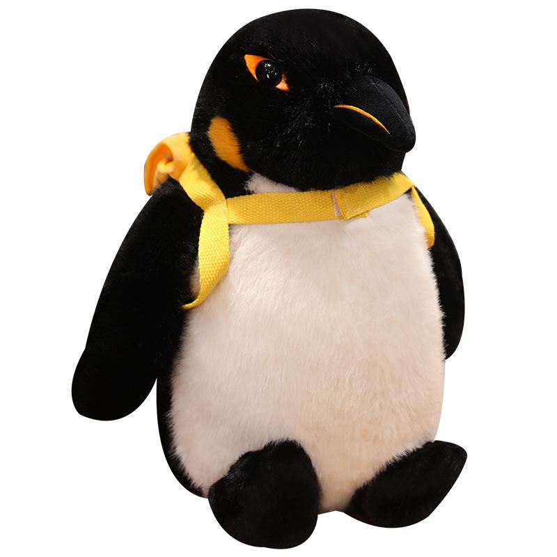 Roztomilá simulační malá tučňáčí panenka plyšová hračka akvárium tučňák císařský panenka děti uklidňující polštář hadrová panenka