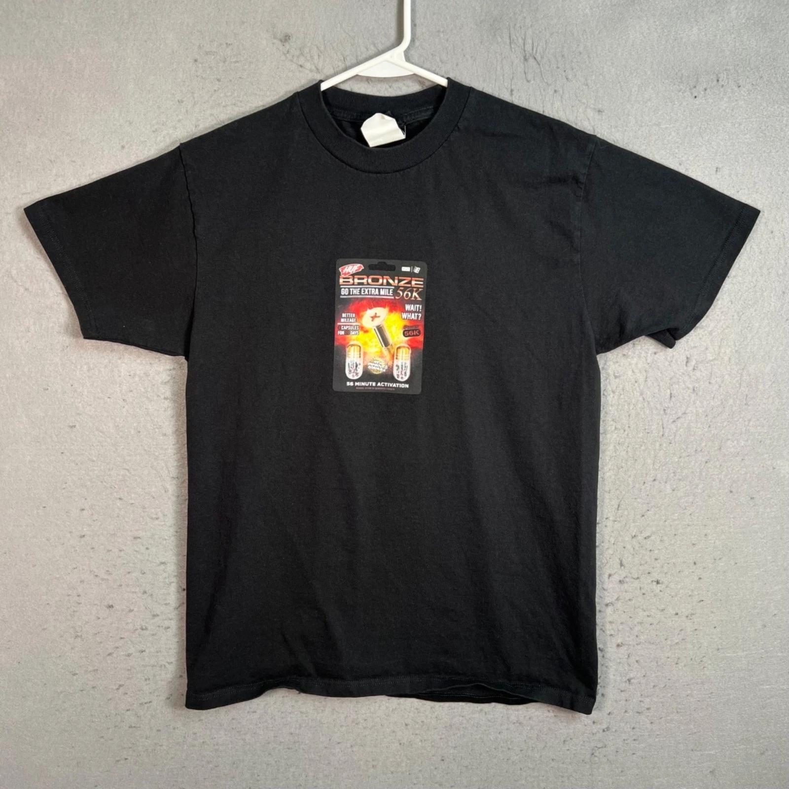 Huf x Bronze 56k Graphic T Shirt Black Mens Size Medium 100% Cotton M