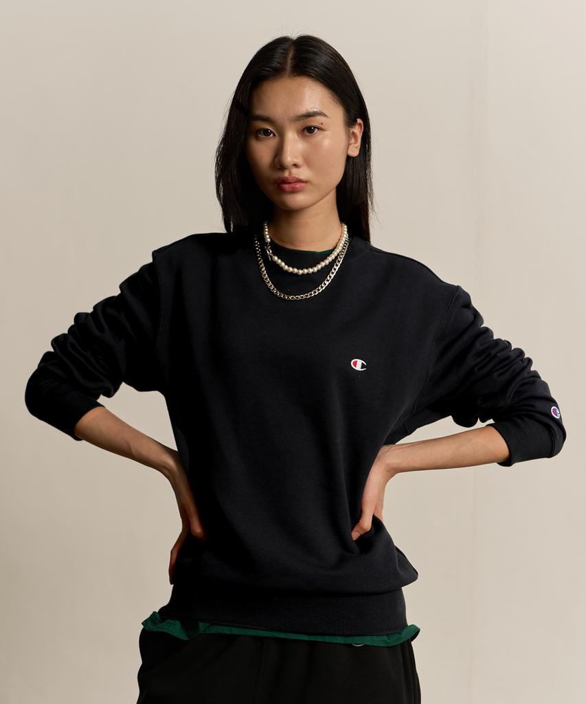 Champion C-Logo Crewneck Sweatshirt Black