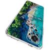 Sea blue Sky beach Clear Phone Case For Xiaomi Redmi Note 12 5G 9S 9 8 10 11 Pro+ 9T 8T 10C 9C 9A 7 Pro Soft Silicone Back Cover