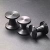 Dual Sided Coffee Tamper Black PP Coffee Powder Press Hammer with Flat Thread Base for Coffee Machine 51MM